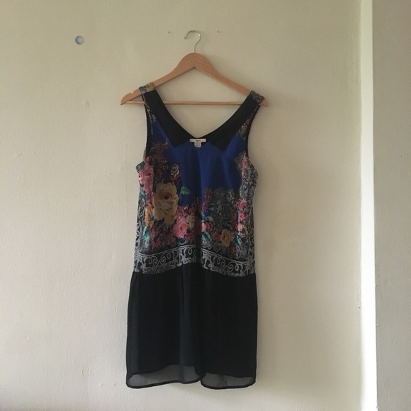 Drop Waist Flower Print Dress - Picture 3 of 3